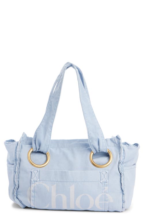 Chloé Medium Plage Washed Cotton Tote
