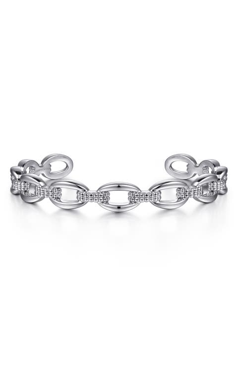 Oval Link Cuff Bracelet