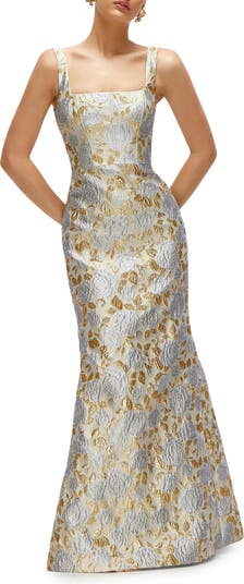 Bustier Tie Back Gown