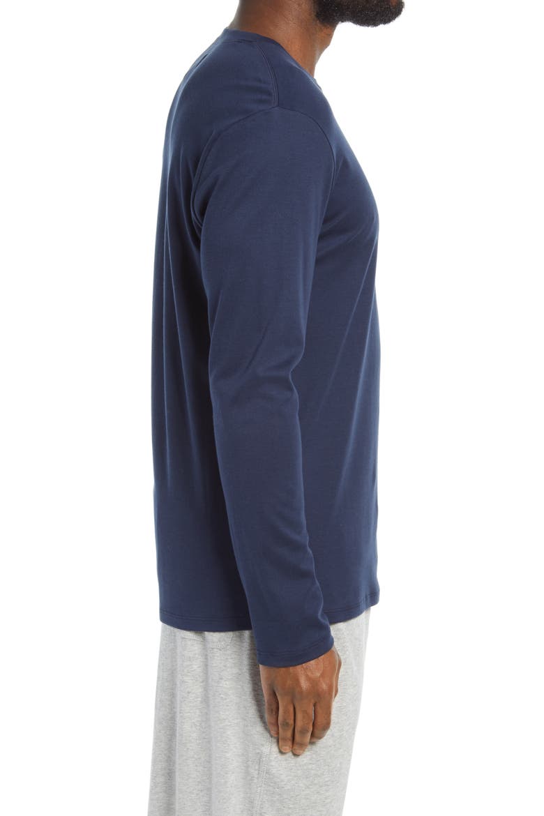 Long Sleeve Pima Cotton Lounge T-Shirt, Alternate, color, NAVY BLAZER