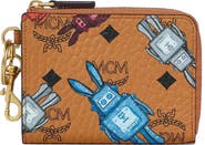 MCM Aren Card Pouch in Rabot Visetos