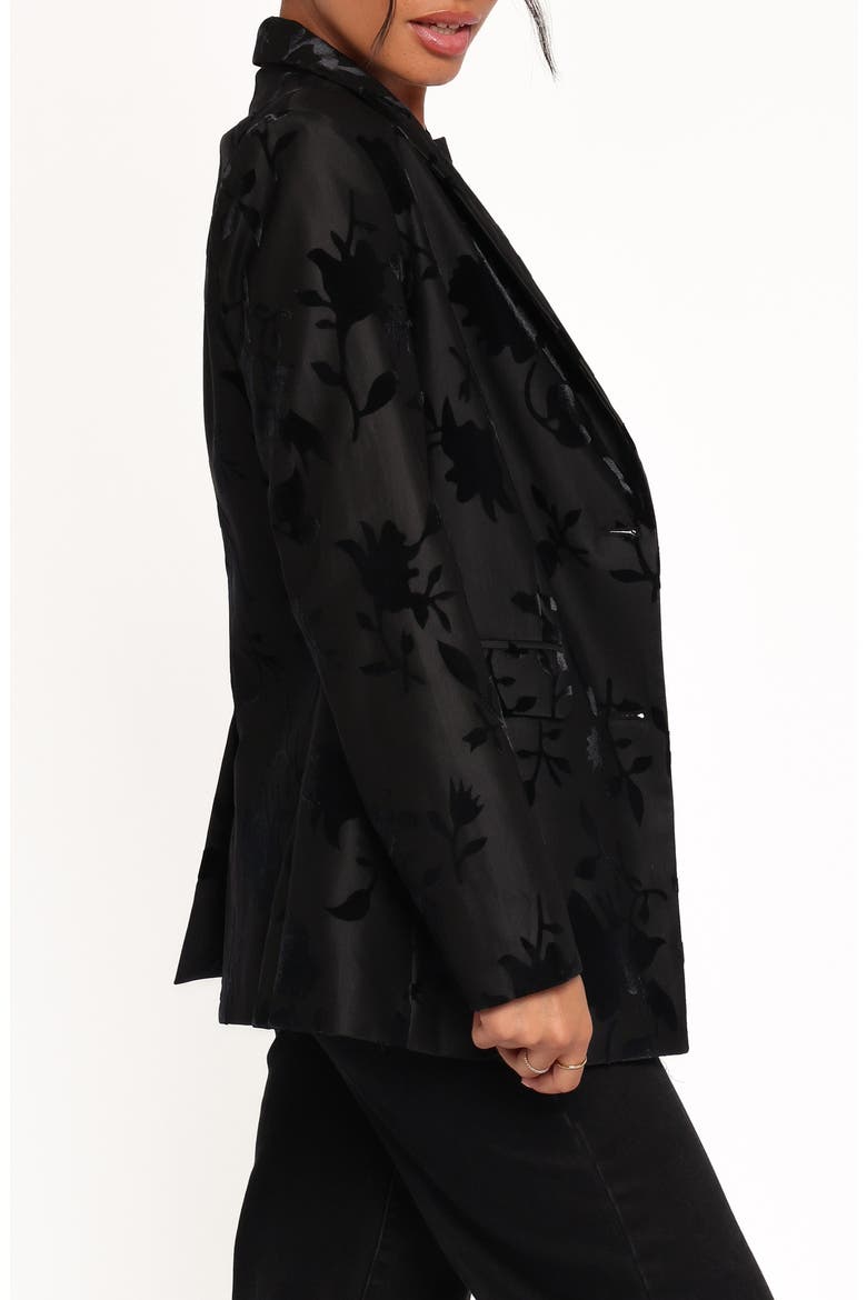 Ollie Burnout Blazer, Alternate, color, BLACK VELVET