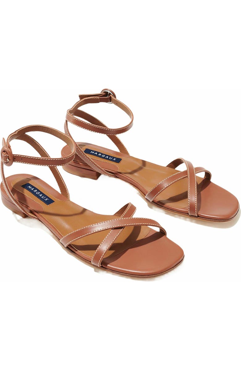 MARGAUX The Flat Sandals, Alternate, color, Saddle
