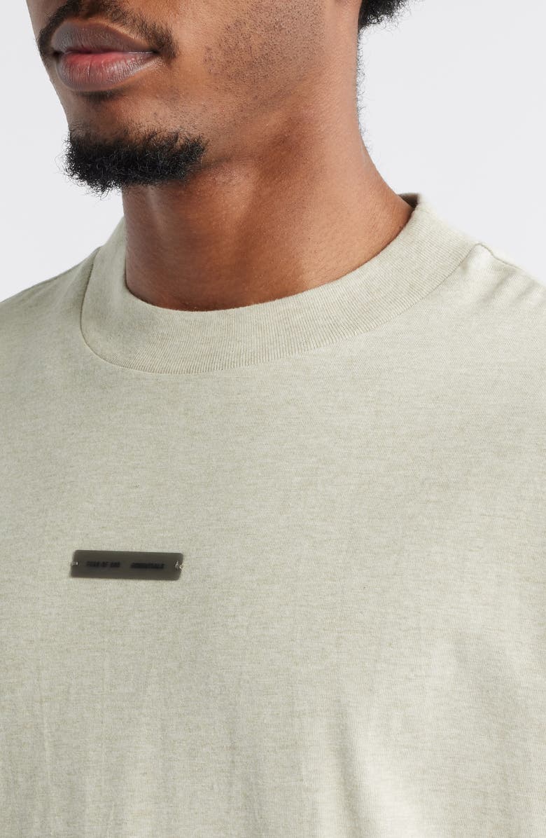 Fear of God Essentials Classic Fit Logo Graphic T-Shirt, Alternate, color, Heather Stone