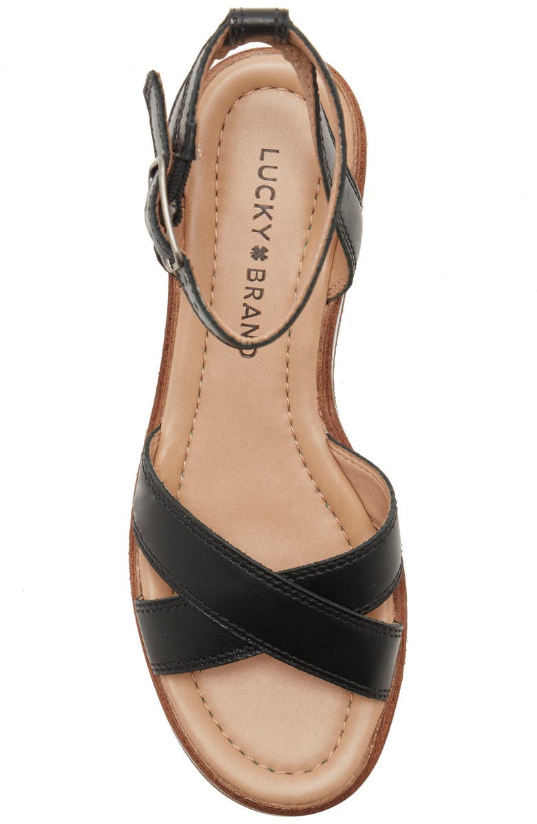 Lucky Brand Tarhi Wedge Sandal, Alternate, color,