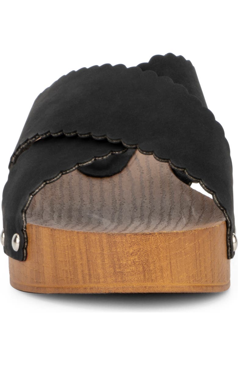 OLIVIA MILLER Coco Plum Scalloped Strap Block Heel Sandal, Alternate, color,