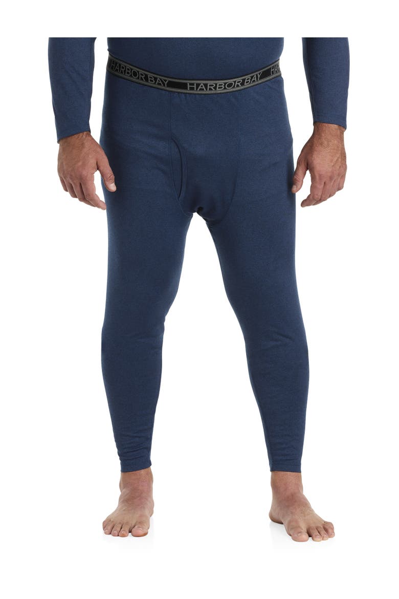 Big & Tall Colder Weather Level 2 Performance Thermal Pants, Main, color, BLUE HEATHER