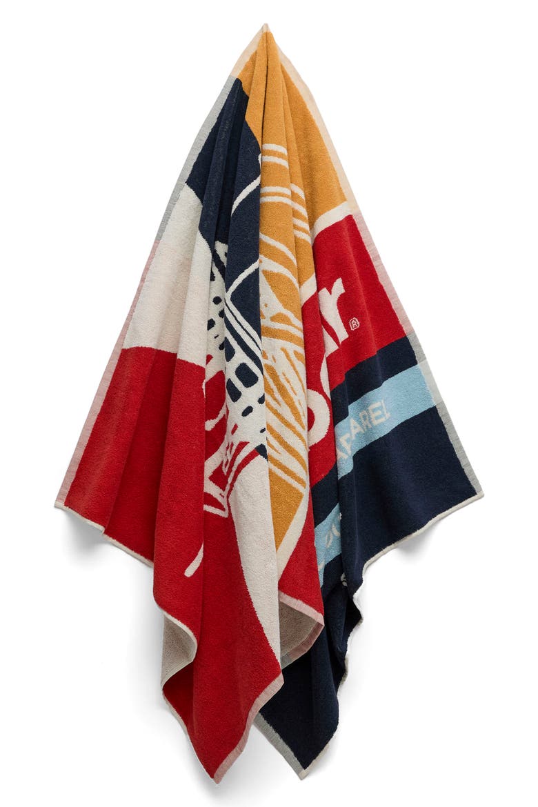 Archive Beach Towel, Alternate, color, BARBOUR BEACON