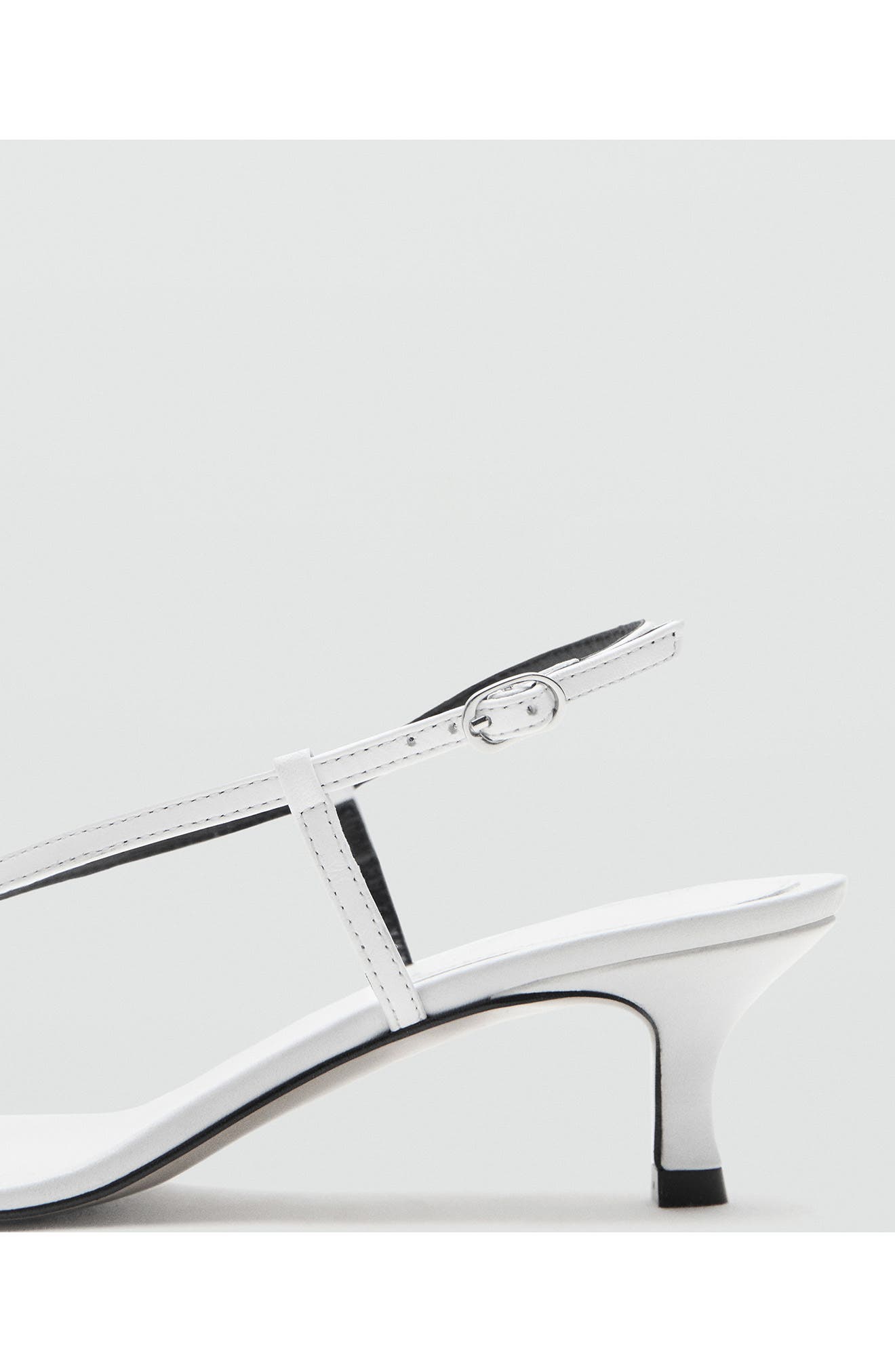 Slingback Kitten Heel Sandal, Alternate, color, WHITE