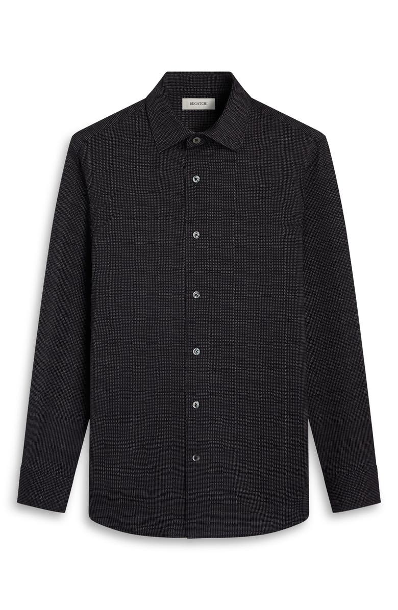Bugatchi James OoohCotton<sup>®</sup> Button-Up Shirt, Alternate, color, Black