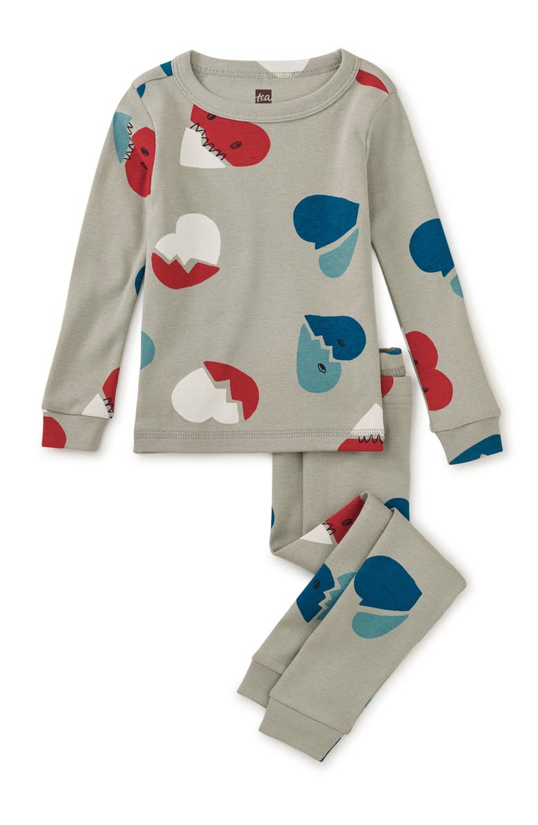 Tea Collection Goodnight Pajama Set, Alternate, color, Heartbreaker