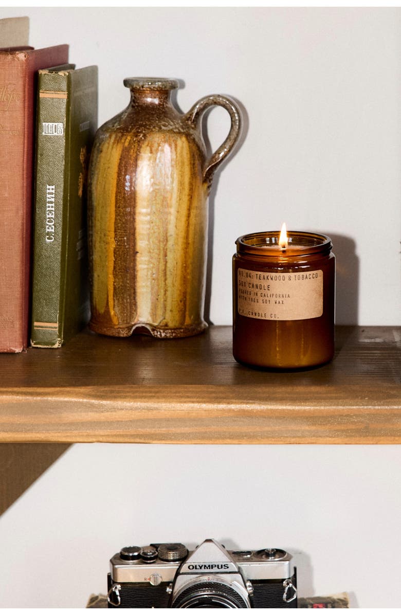 P.F. Candle Co. Teakwood & Tobacco Candle, Alternate, color, Teakwood And Tobacco