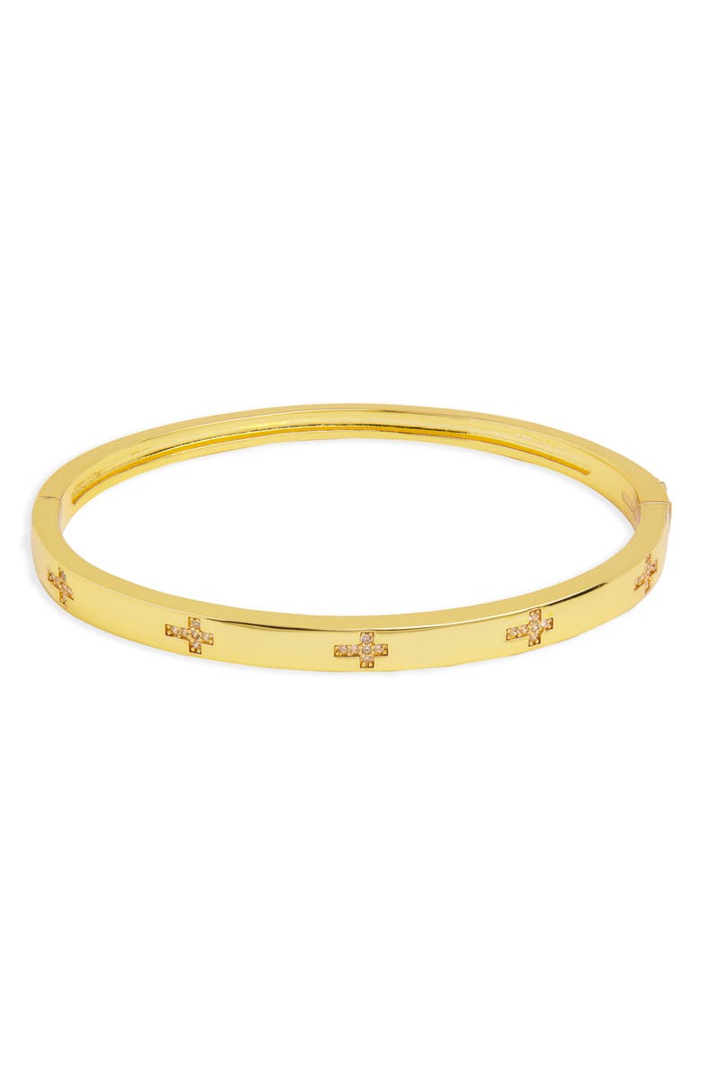 ARGENTO VIVO Cross & Link Set of 2 Bracelets, Main, color, Gold