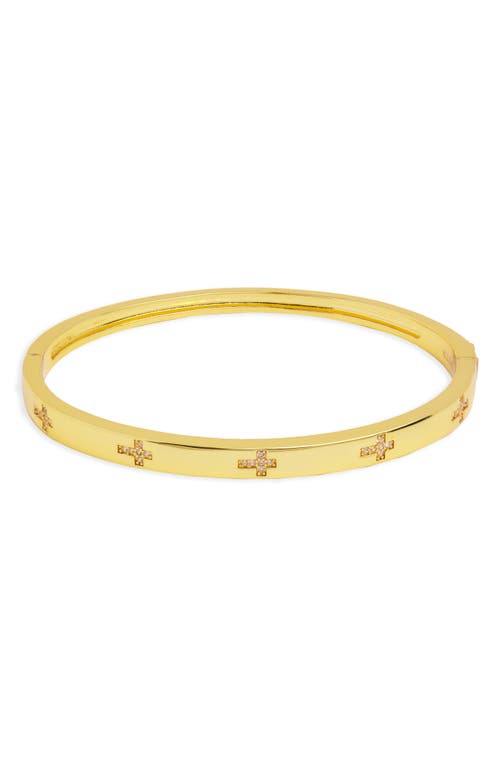Argento Vivo Cross & Link Set Of 2 Bracelets In Gold