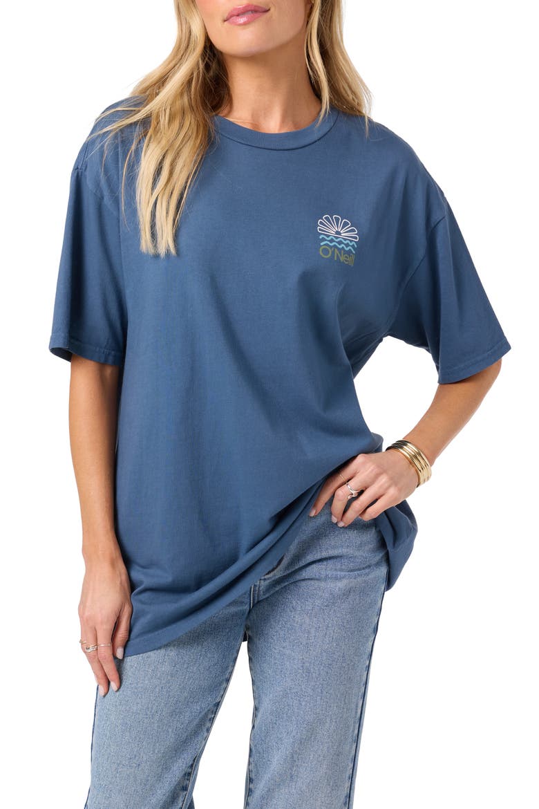 Horizon Oversize T-Shirt, Main, color, BLUE FUSION