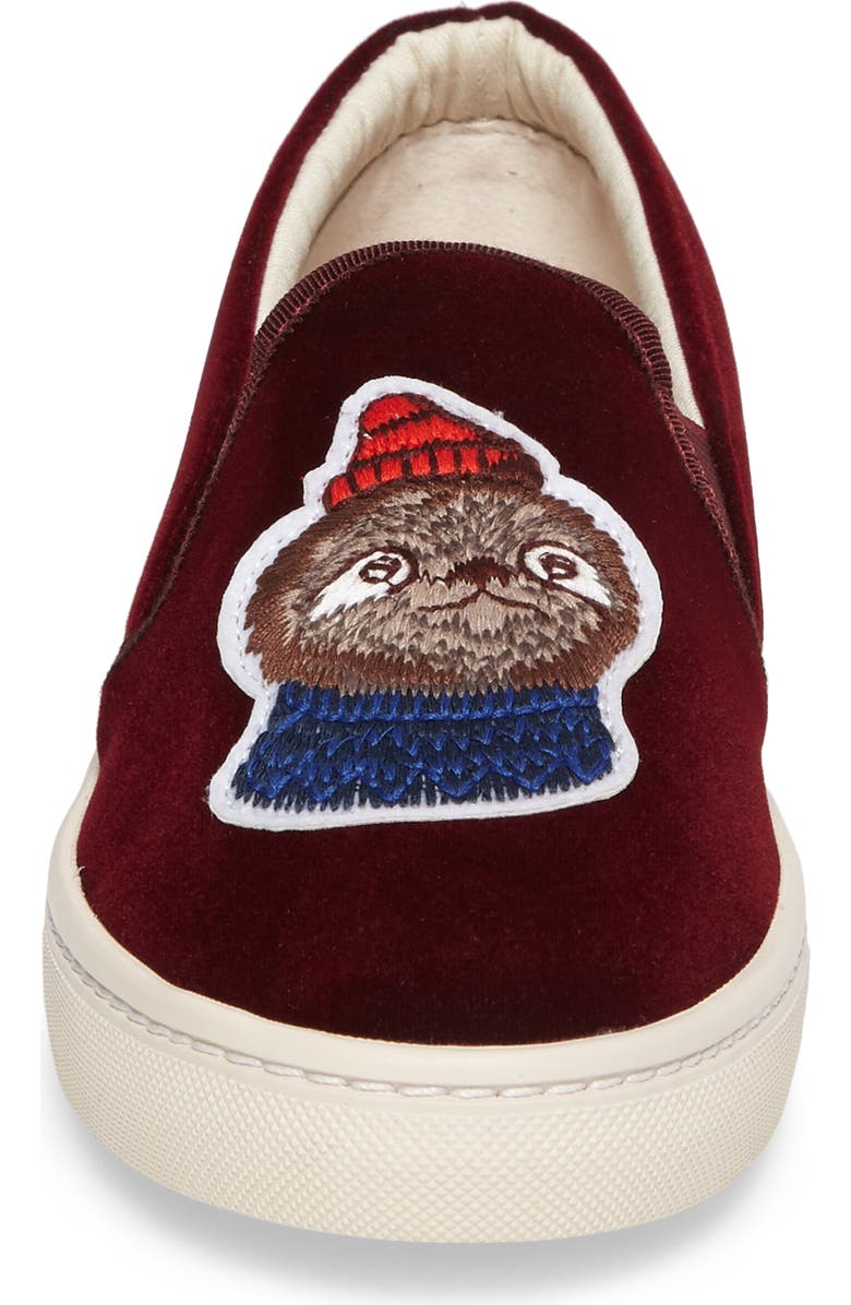 Soludos Velvet Llama Sneaker, Alternate, color,
