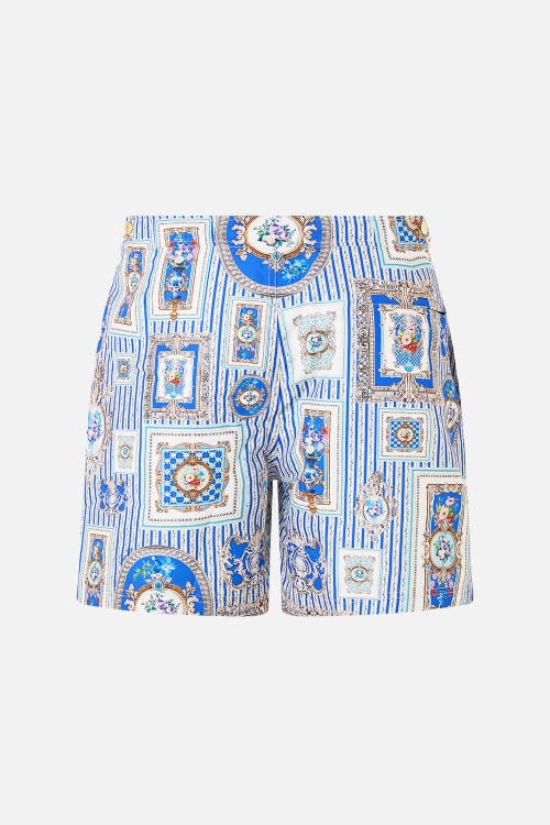 Camilla Mid Length Boardshort With Fixed Waist In Multi