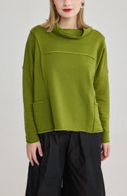 LUUKAA Carmen Cowl Neck Knit Top
