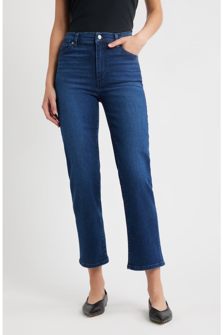 Le Sleek High Waist Ankle Straight Leg Jeans, Main, color, TRICK