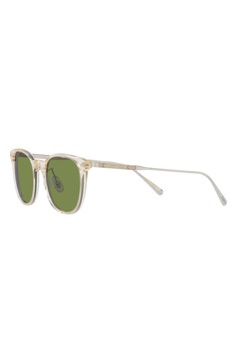 Oliver Peoples Gerardo 51mm Tinted Square Sunglasses, Alternate, color, Beige