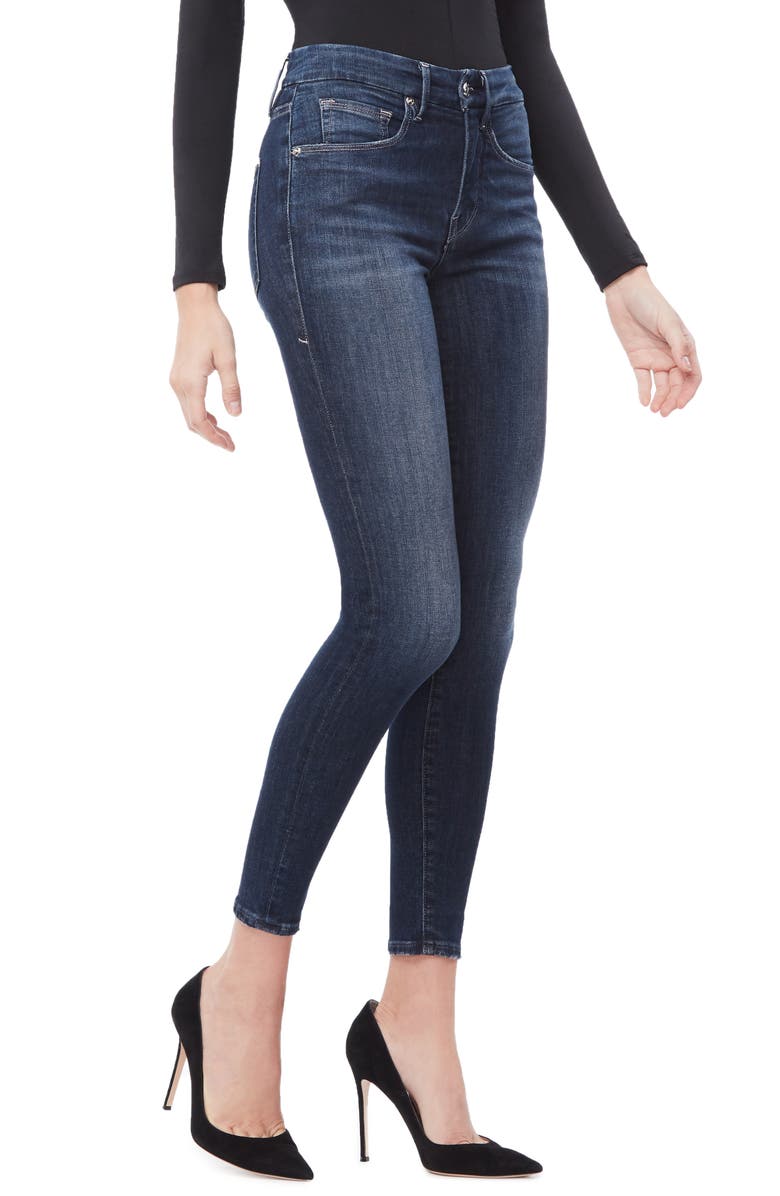 Good American Good Legs Crop Skinny Jeans, Alternate, color, Blue260