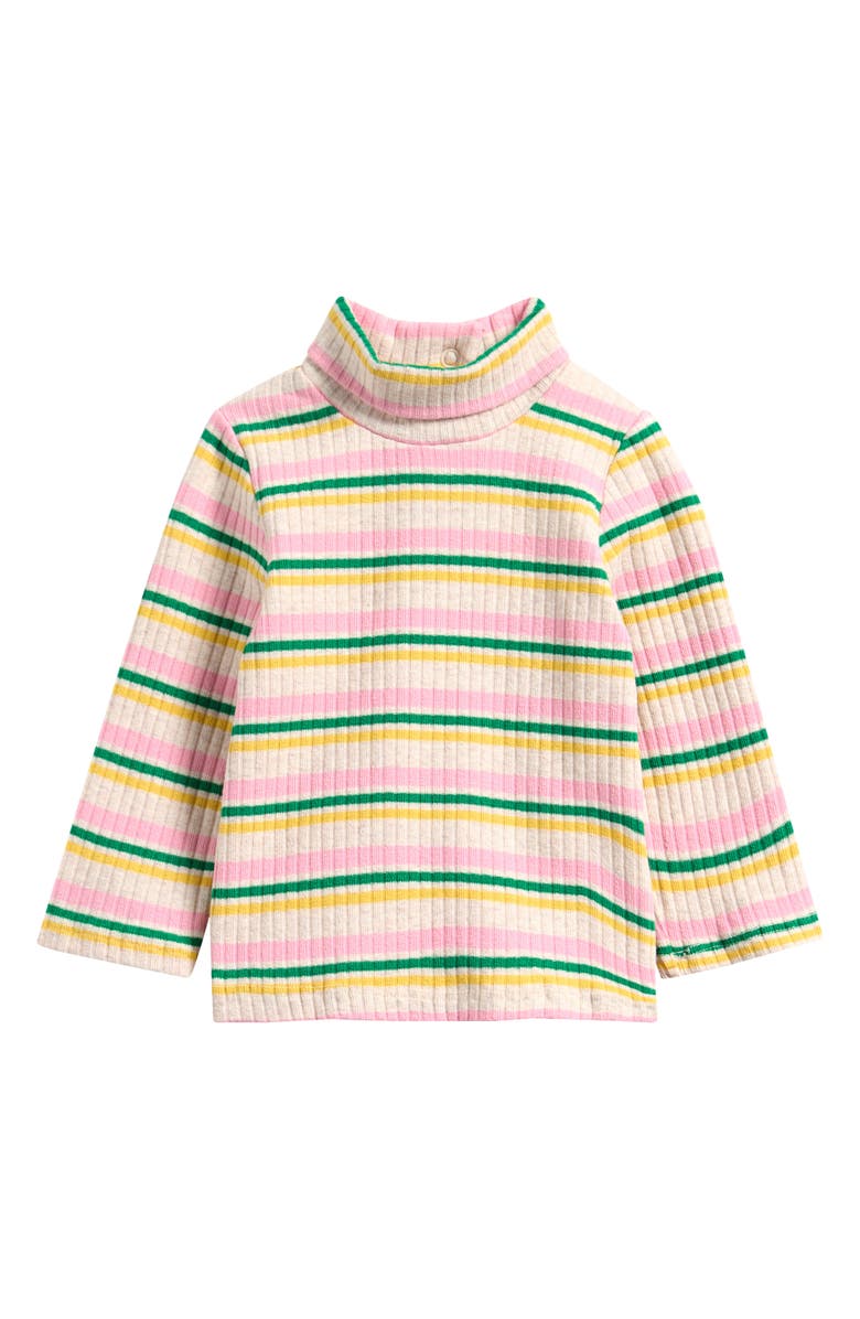 Bobo Choses Stripe Rib Turtleneck Sweater, Main, color, Multicolor