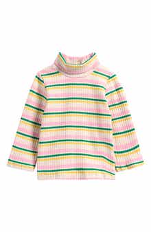 Bobo Choses Stripe Rib Turtleneck Sweater