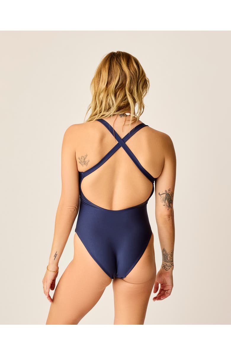 Carve Designs Sonny Compression One Piece Tall, Alternate, color, Navy