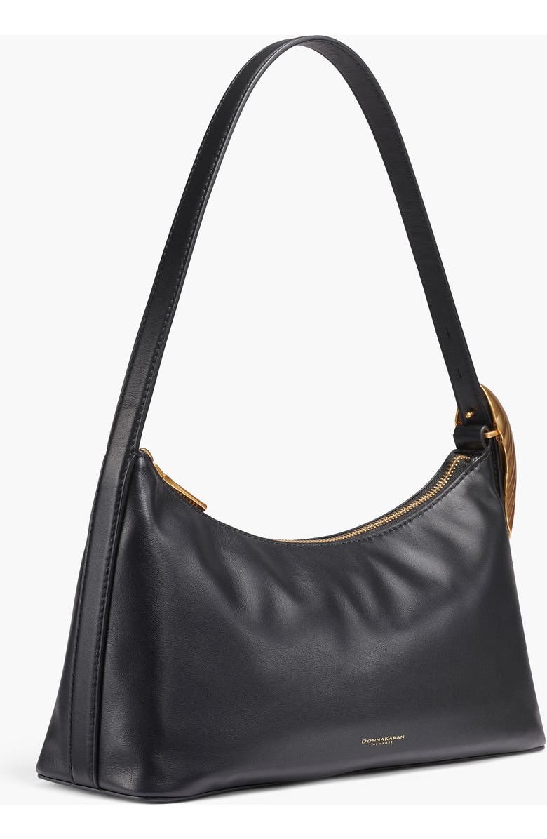 Donna Karan New York Georgette Shoulder, Alternate, color, Black/Gold