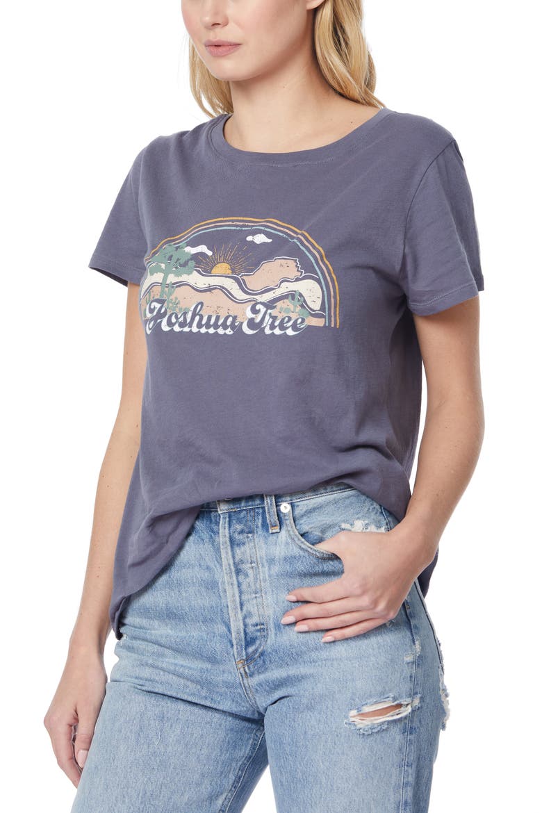 C&C California Julia Graphic Tee, Alternate, color, GRISAILLE JOSHUA TREE