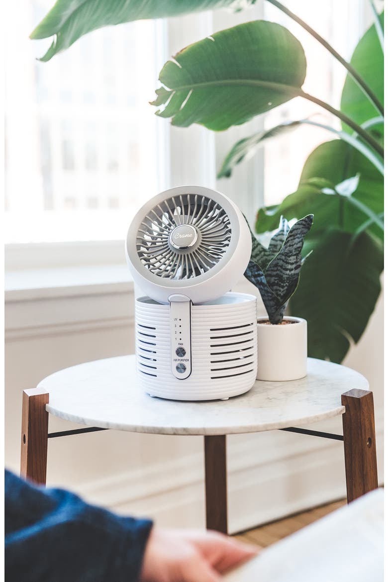 Desktop Air Purifier, Alternate, color, WHITE
