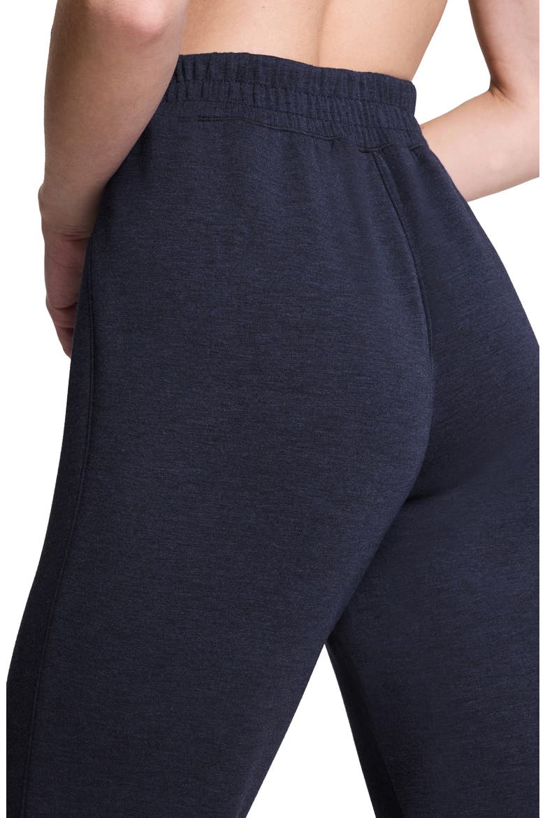 Brushed AirEssentials® Flare Leg Pants, Alternate, color, HEATHER TIMELESS NAVY