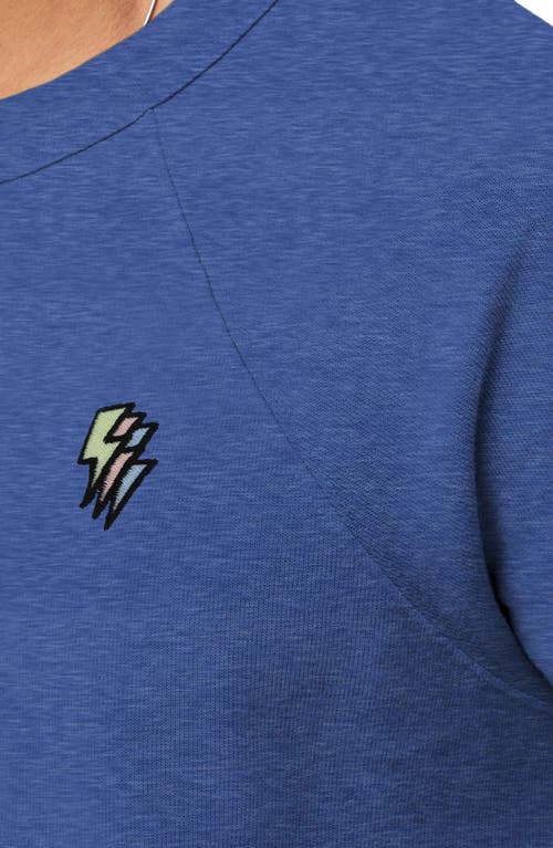 Dalix Lightning Fleece Sweatshirt In Heather True Royal