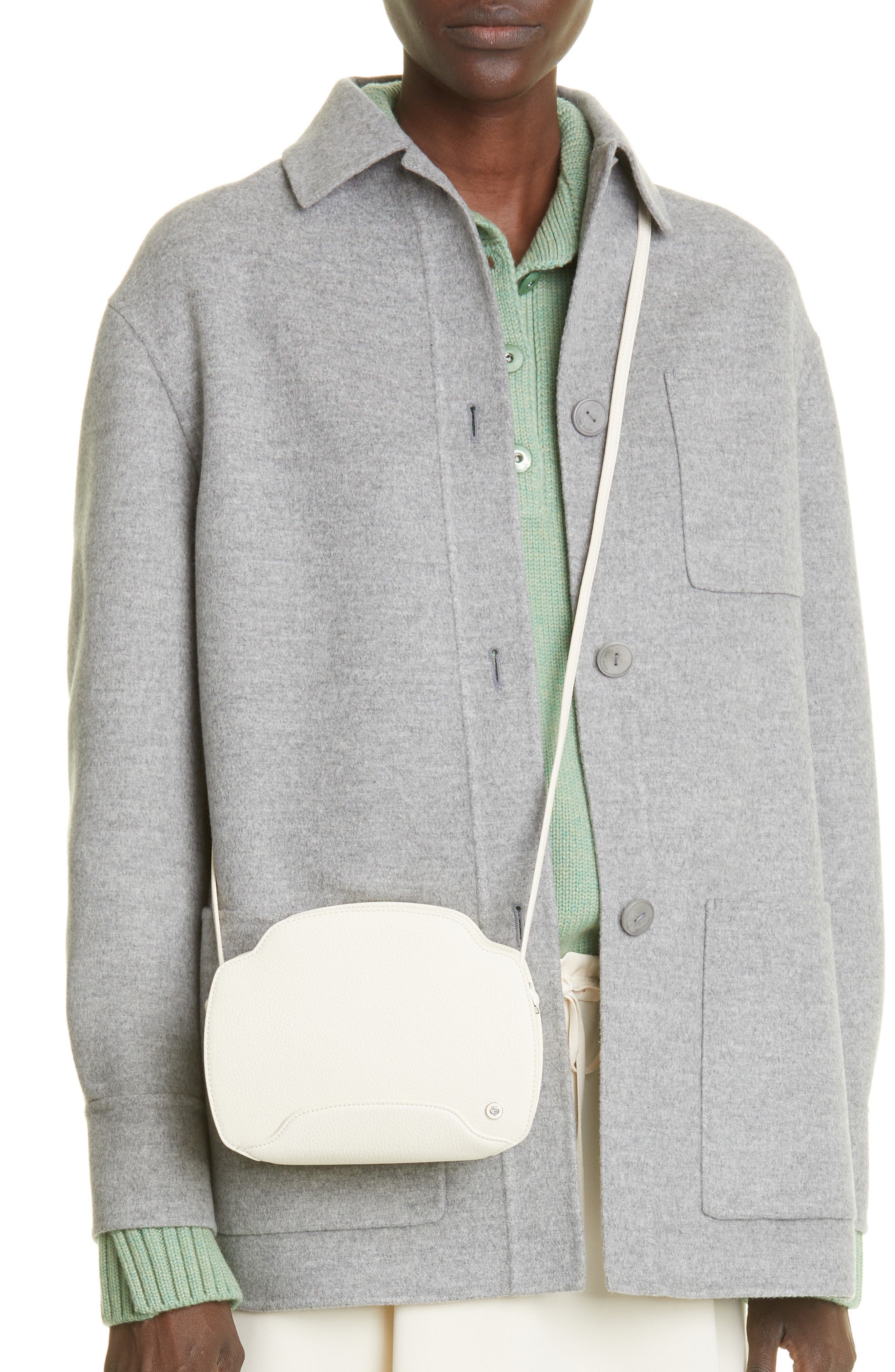 Loro Piana Sesia Matte Leather Crossbody Bag, Alternate, color, 