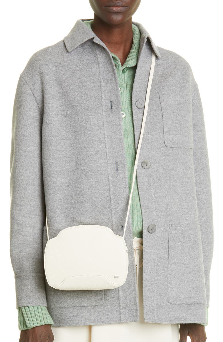 Loro Piana Sesia Matte Leather Crossbody Bag, Alternate, color,