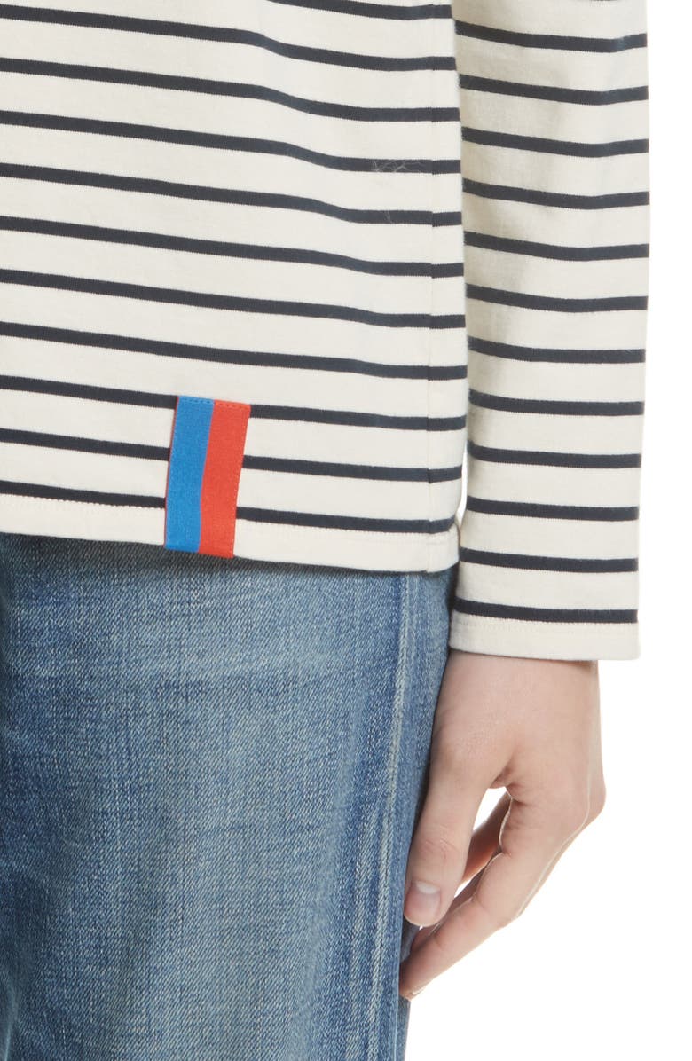 Kule The Boyfriend Stripe Cotton Tee, Alternate, color,