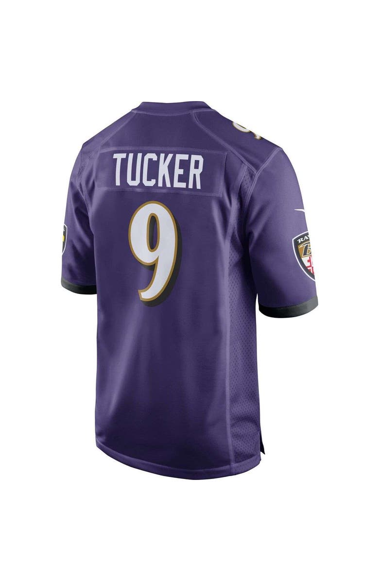 Nike Men's Nike Justin Tucker Purple Baltimore Ravens Game Jersey, Alternate, color, 