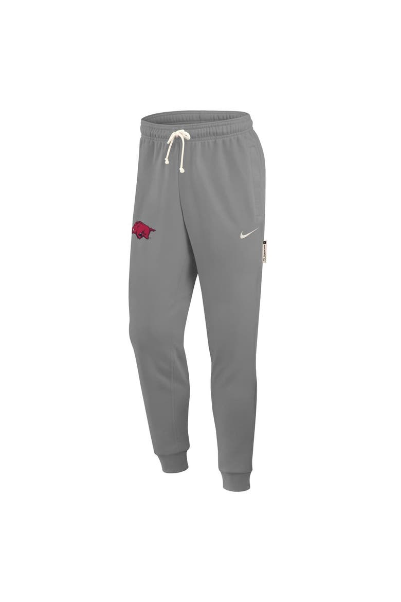 Men's Nike Heather Gray Arkansas Razorbacks 2025 Sideline Performance Taper Pants, Alternate, color, Heather Gray