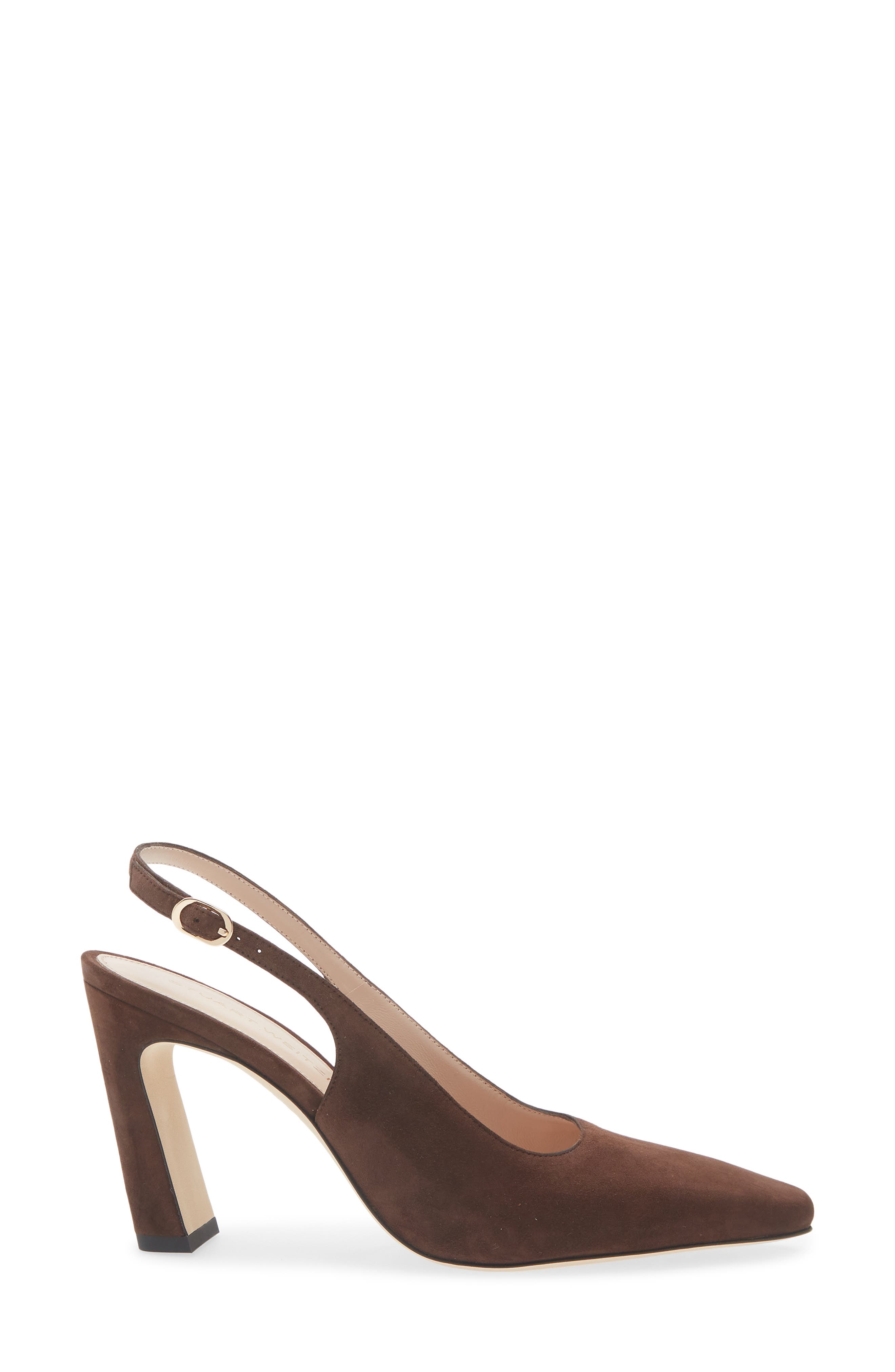 Stuart Weitzman Stassi Slingback Pump, Alternate, color, Walnut