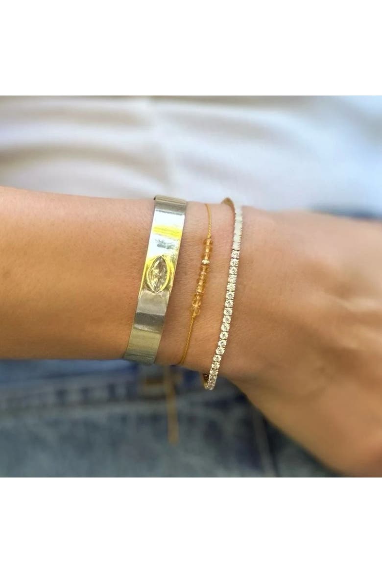 The Energy Project Bracelet - Prosperity With Citrine & Solid 14K Gold Bead, Alternate, color, Yellow