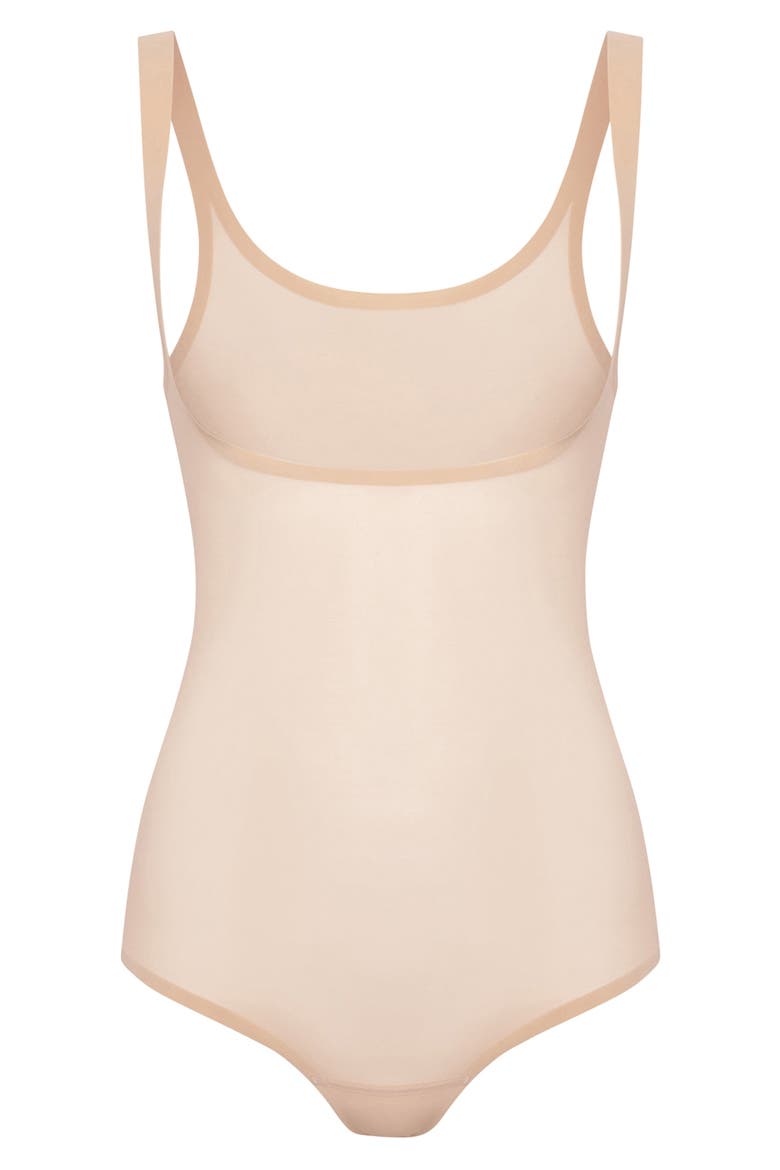 Mesh Forming Bodysuit, Alternate, color, CLAY