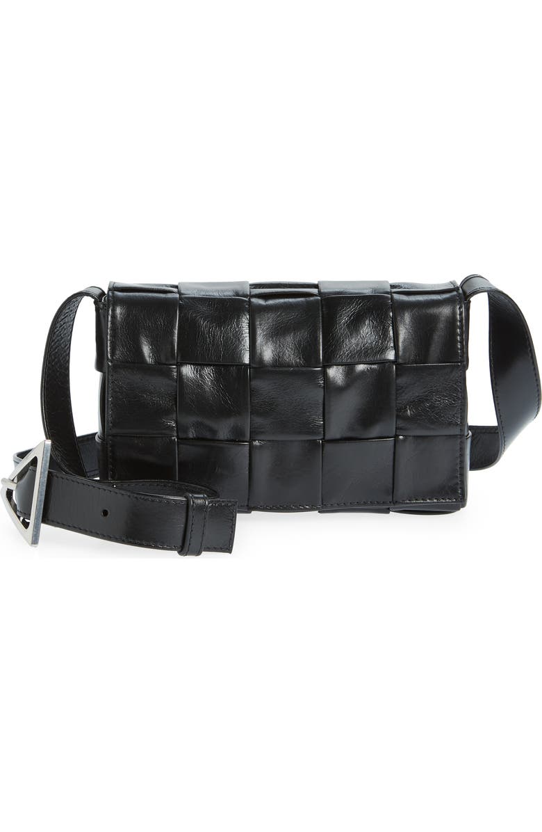 Bottega Veneta Small Cassette Intrecciato Leather Crossbody Bag, Main, color,