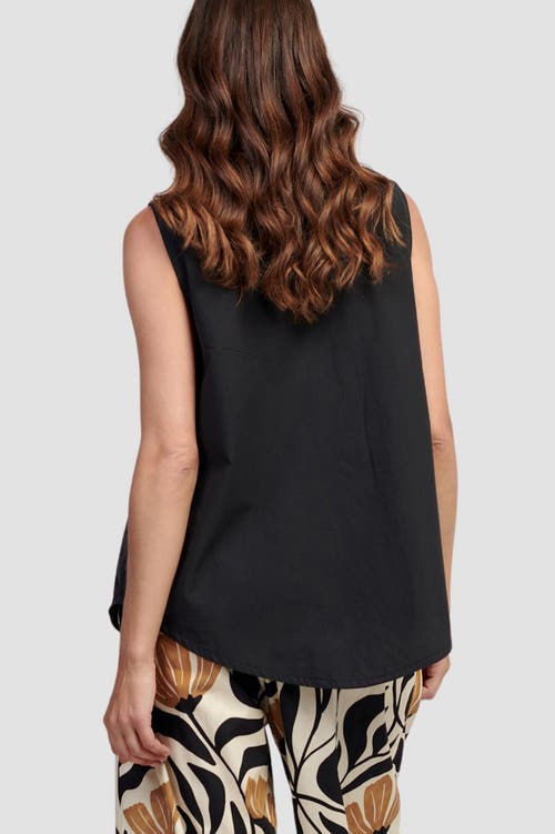 ALEMBIKA ALEMBIKA SLEEVELESS CONTRAST TRIM BLOUSE