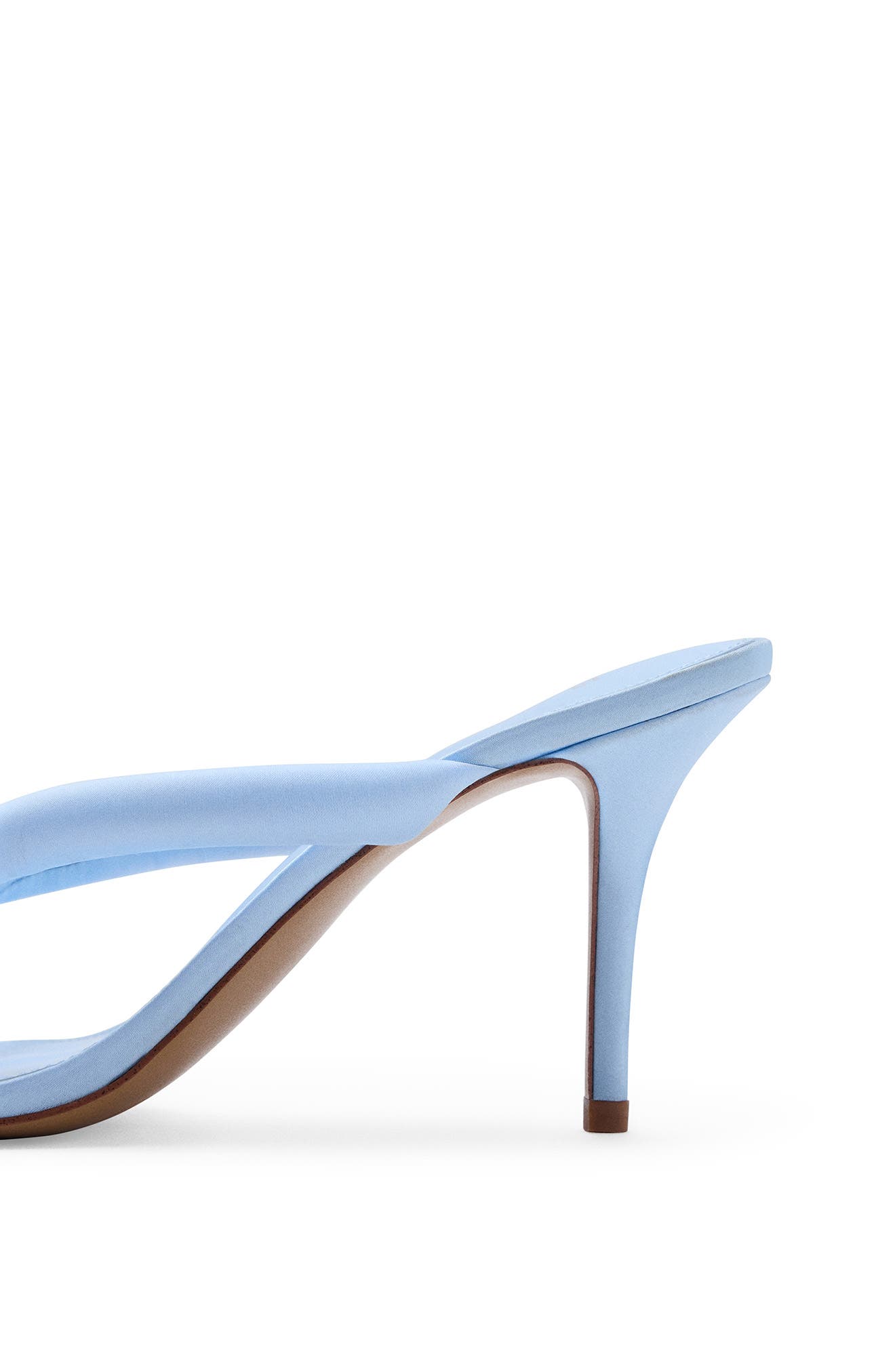 Padded Strap Stiletto Heel Sandal, Alternate, color, BLUE