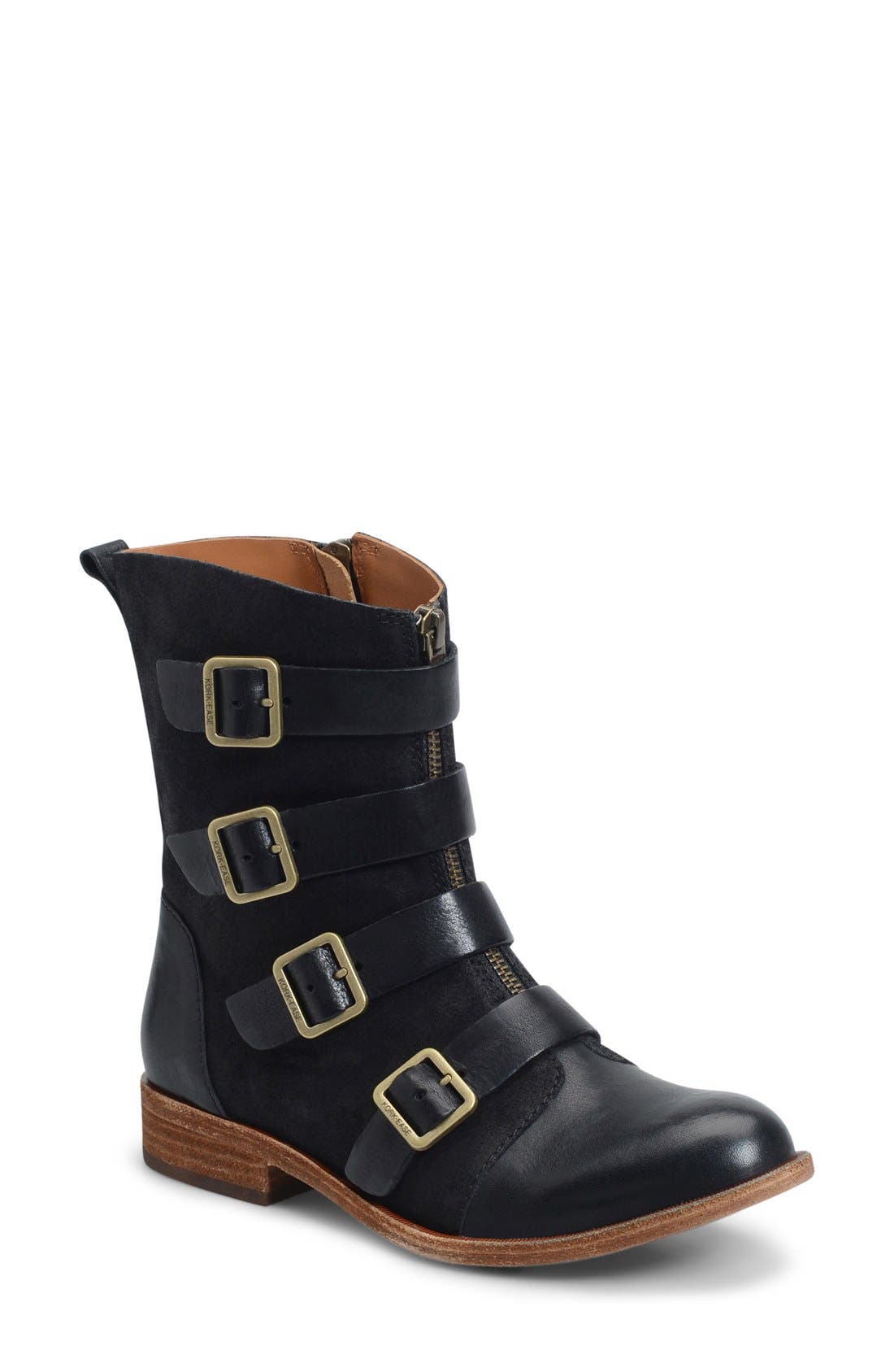 Kork-Ease™ Monrovia Boot, Main, color, BLACK LEATHER