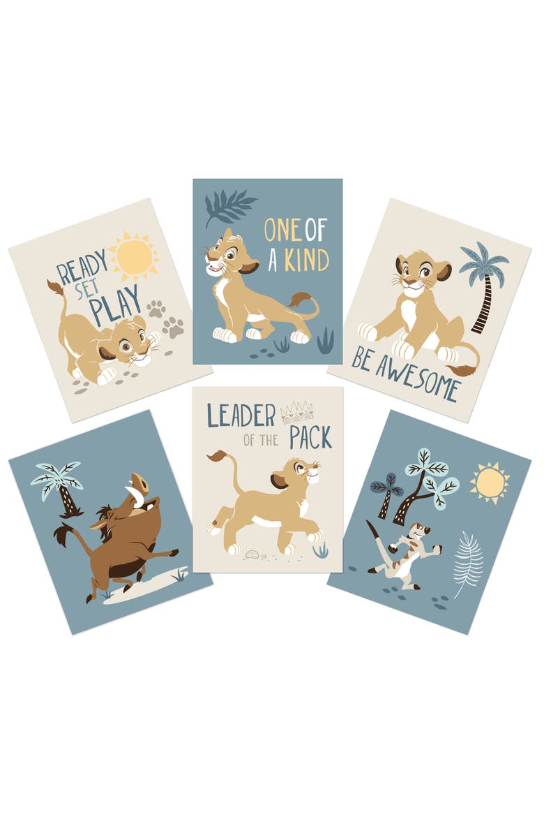 Disney Baby Lion King Unframed Wall Art - Simba/Timon/Pumba, Main, color, Multicolor