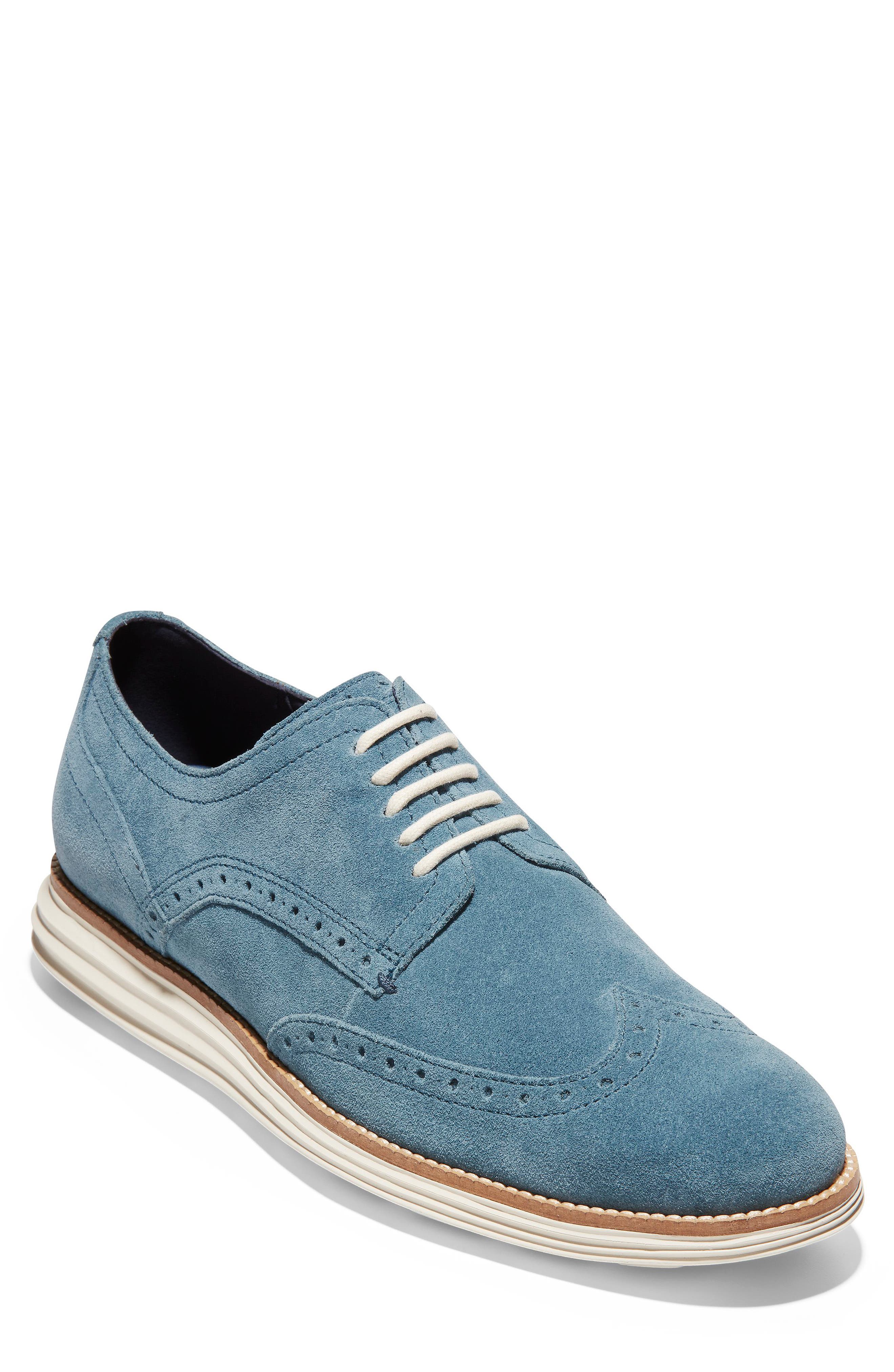 'Original Grand' Wingtip, Main, color, VINTAGE INDIGO SUEDE/ IVORY