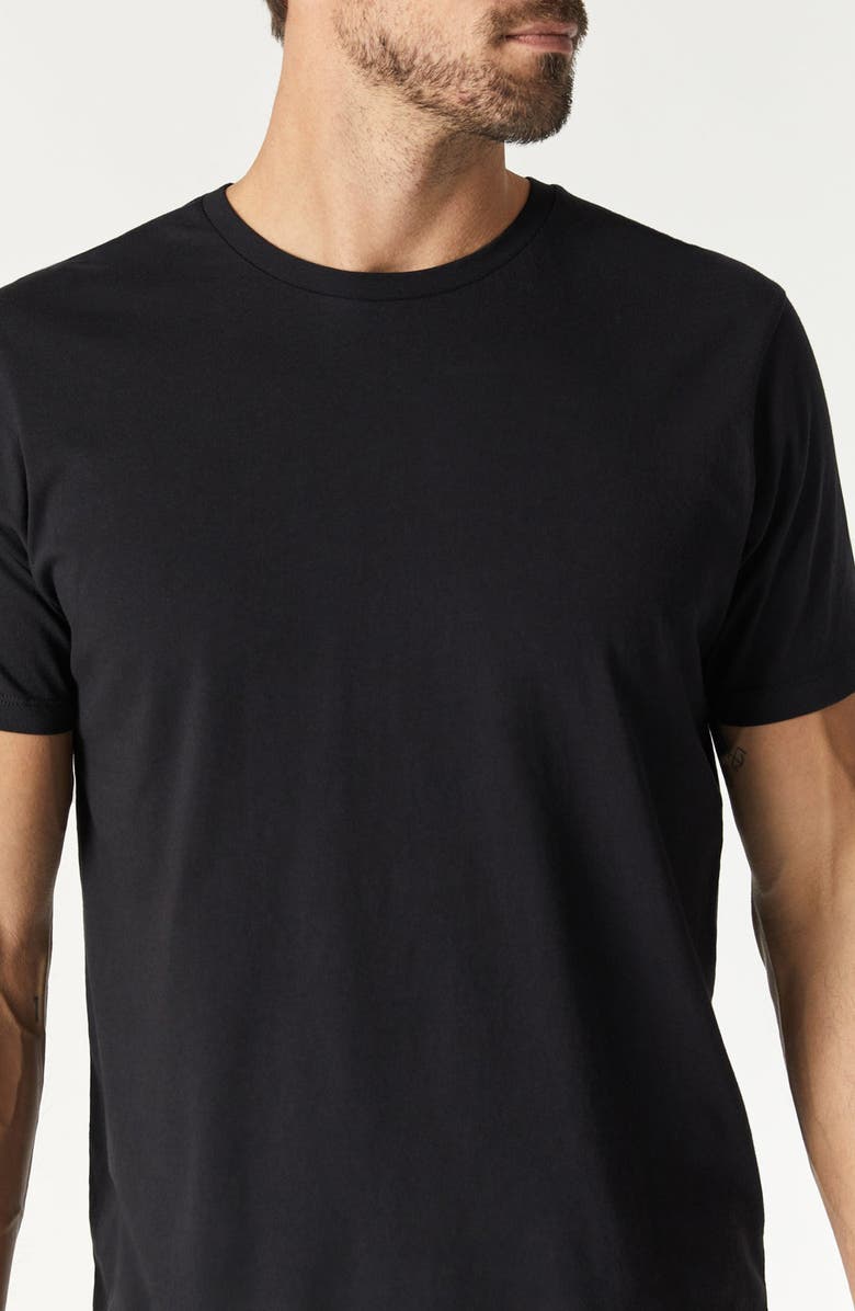 Mavi Jeans Basic Black Stretch Cotton Crewneck T-Shirt, Alternate, color,