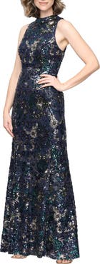 Alex Evenings Sequin Sleeveless Mermaid Gown