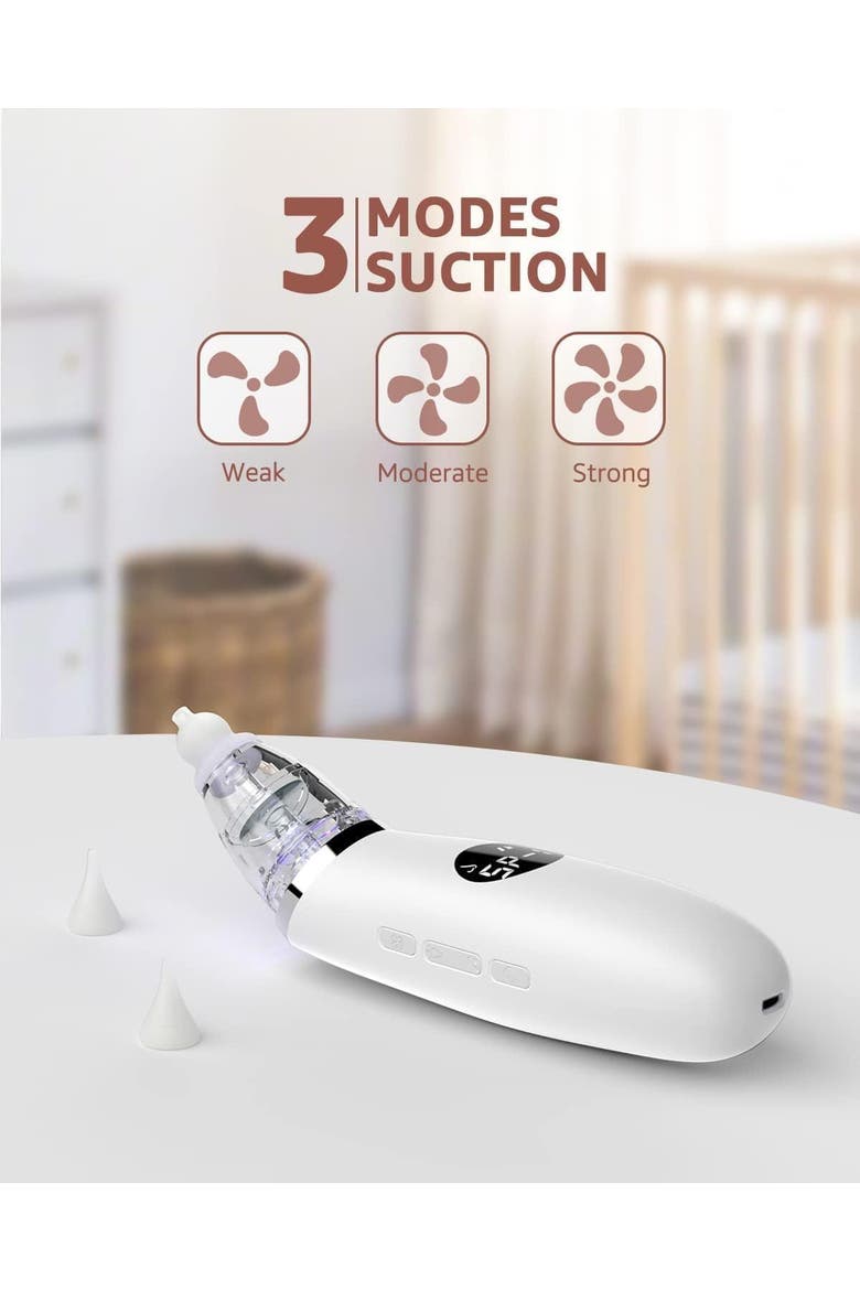 Baby Nasal Aspirator, Alternate, color, White